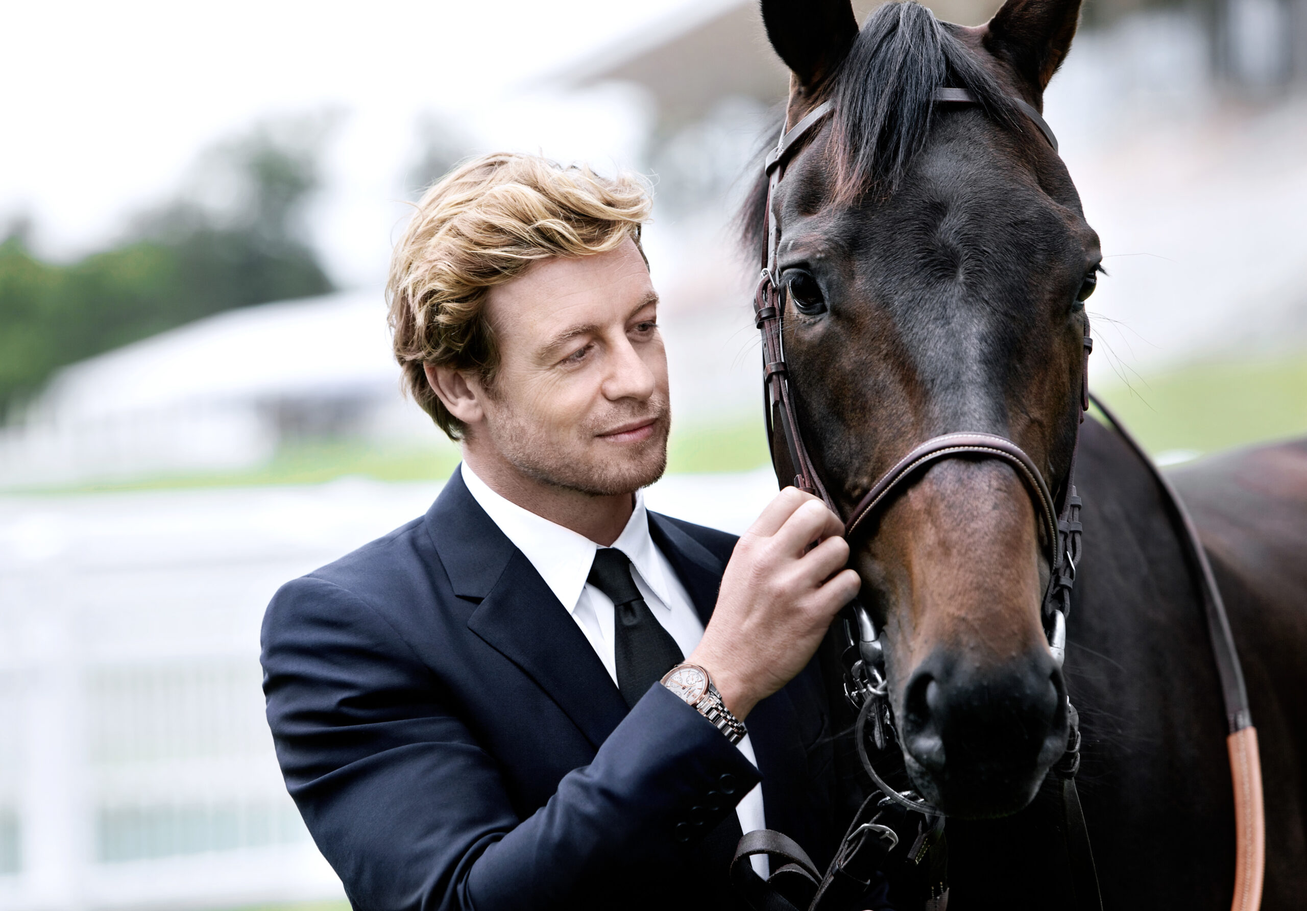 The new advertising campaign featuring Simon Baker with Longines