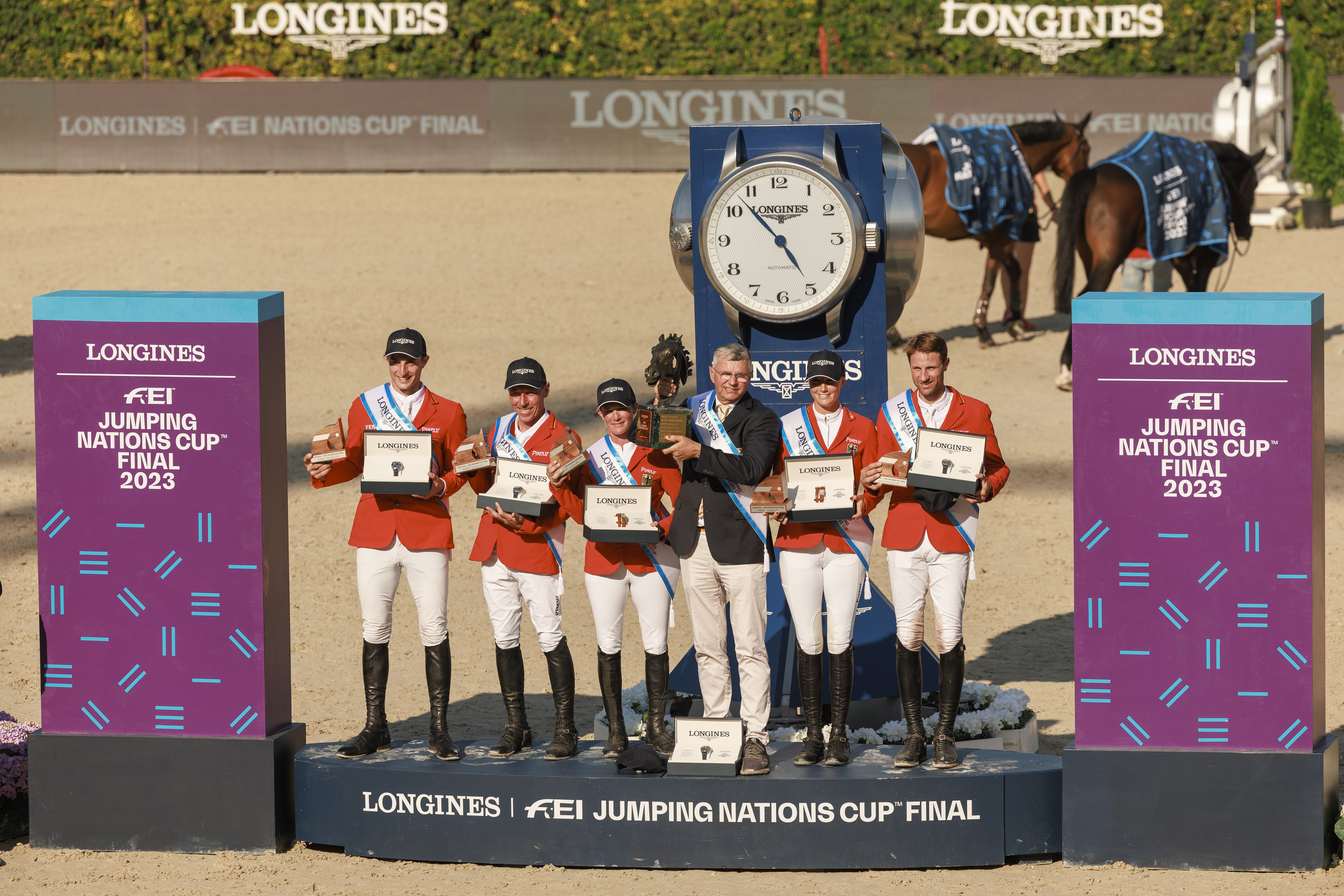 Belgian Rider Pieter Devos victorious at the Longines CHI Classics